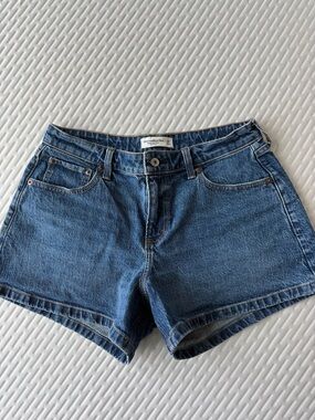 Abercrombie & Fitch Medium Blue Denim Jean Shorts